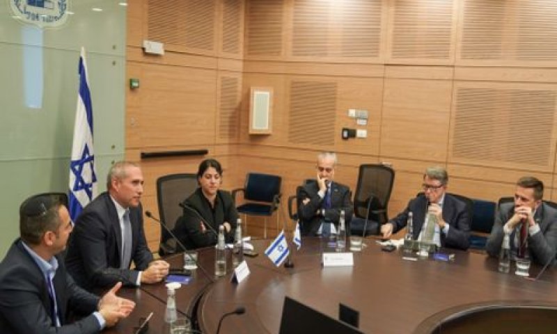 הפגישה עם המשלחת בכנסת [צילום: דני שם טוב, דוברות הכנסת]