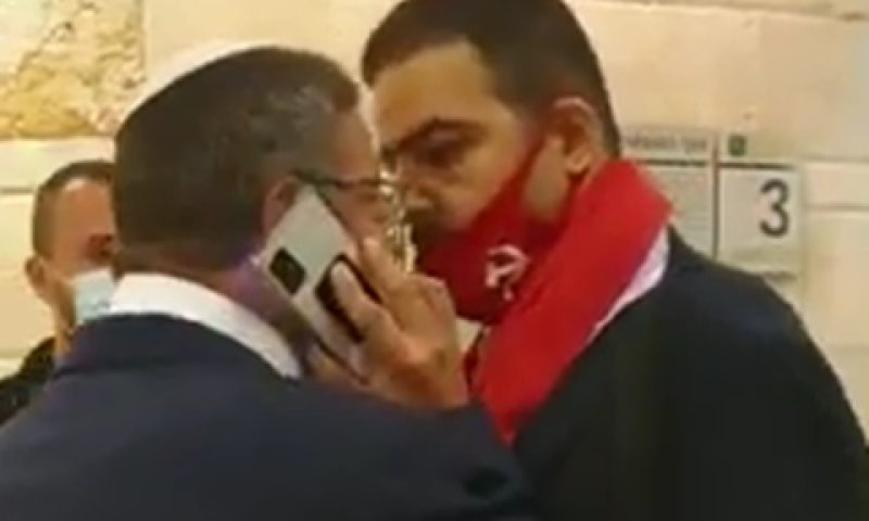 זעתרה ובן גביר במסדרונות הכנסת ביום חמישי