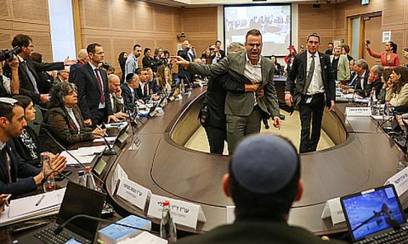מהומה וכאוס בוועדה [צילום: נועם מושקוביץ, דוברות הכנסת]