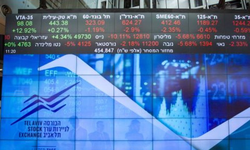 תל אביב. שוב מסכים אדומים [צילום: פלאש 90]