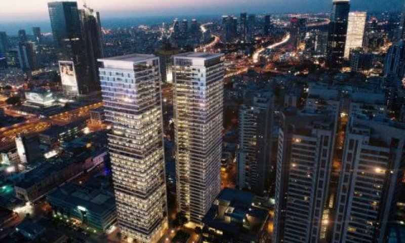 הדמיית מגדלי היצירה בתל אביב [צילום: יסקי-מור-סיון אדריכלים]