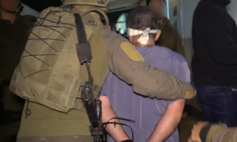 מעצר מחבלים [צילום: דובר צה"ל]