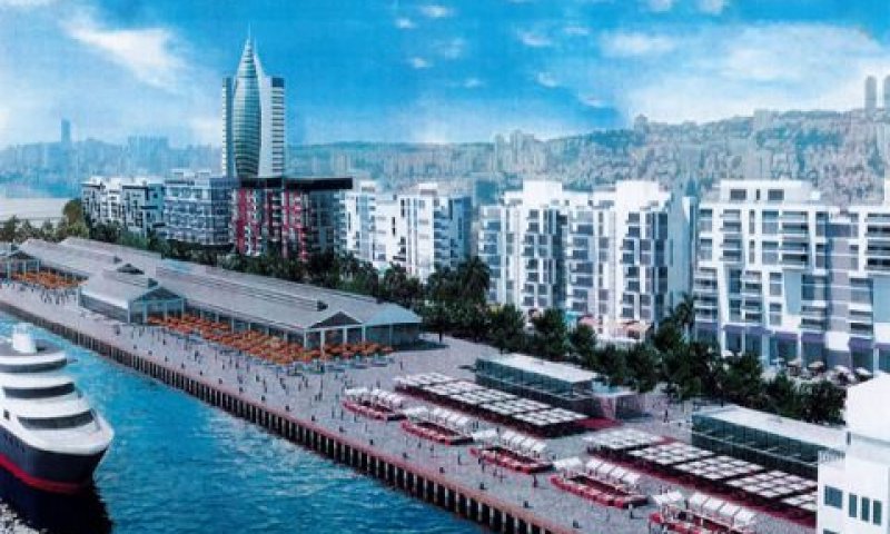 הדמיית חזית הים בחיפה (אמיר מן עמי שנער אדריכלים ומתכנני ערים בע"מ)