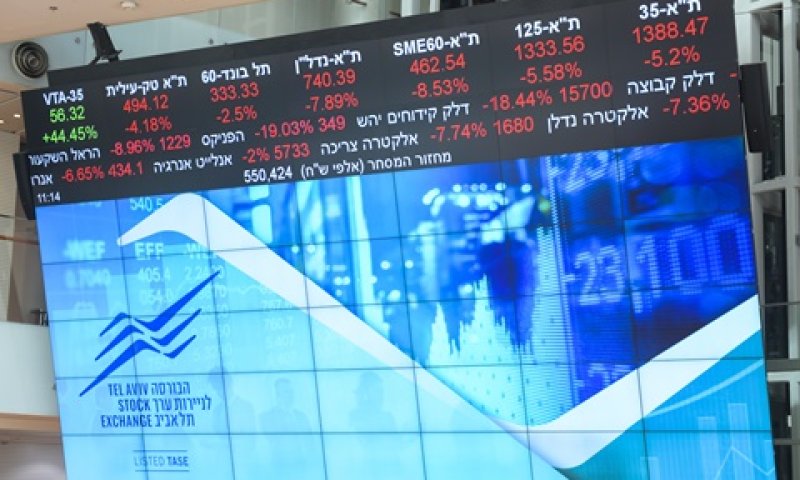 ירידות במדדים המובילים [צילום: אבשלום ששוני, פלאש 90]