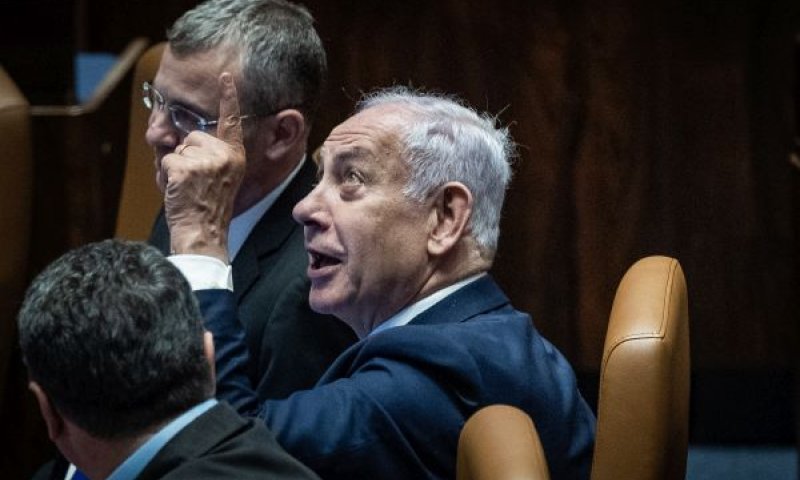 נתניהו בכנסת בשבוע שעבר [צילום: חיים גולדברג, פלאש 90]