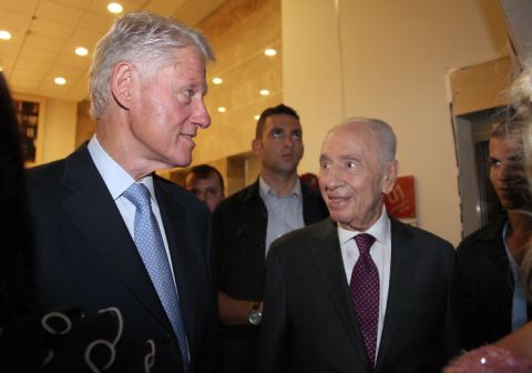 עם ביל קלינטון [צילום: פלאש 90]