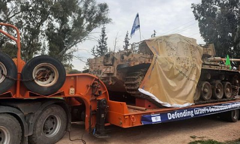 הטנק שנגנב [צילום: דוברות המשטרה]
