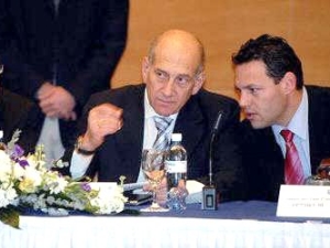 גלנטי ואולמרט [צילום: לע"מ]