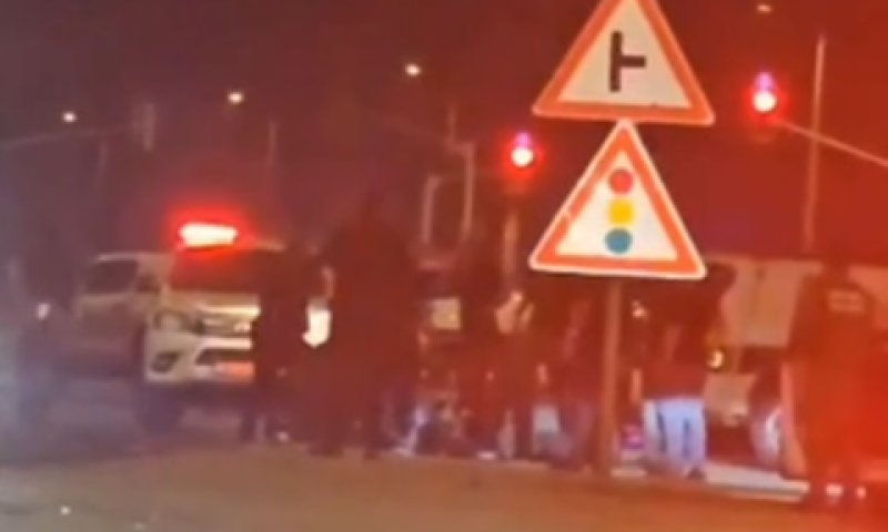 זירת פיגוע הדריסה, הלילה בכביש 444 [צילום: שימוש לפי סעיף 27א]