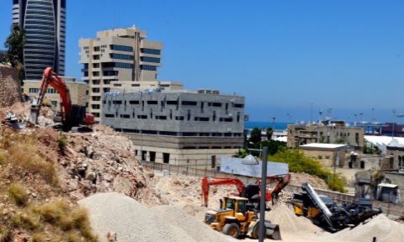 צילומים מאתר הבנייה בואדי סליב [צילום: דוברות עיריית חיפה]