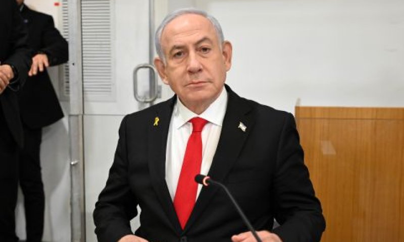 נתניהו היום בבית המשפט [צילום: תמר מצפי, פול]