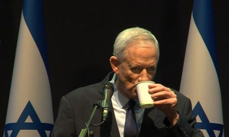 גנץ. תנאים מוקדמים למו"מ [צילום: מן הטלוויזיה]