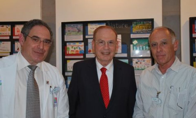 ד"ר יצחק יניב, פרופ' מיכאל זילברמן, פרופ' יוסף פרס [צילום: דוברות מרכז שניידר]
