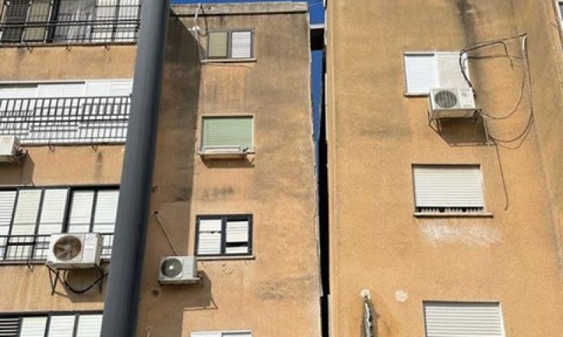 הבניינים המסוכנים ברחוב שטיינברג בקרית אתא [צילום: עיריית קרית אתא]
