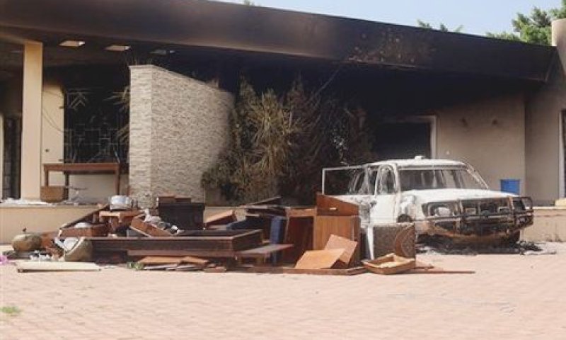 הקונסוליה בבנגזי [צילום: AP]