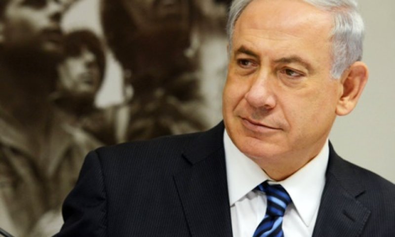 נתניהו בישיבת הממשלה בגבעת התחמושת [צילום: פלאש 90]