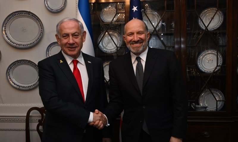 נתניהו ולוטניק הלילה בבלייר האוס בוושינגטון [צילום: אבי אוחיון, לע"מ]
