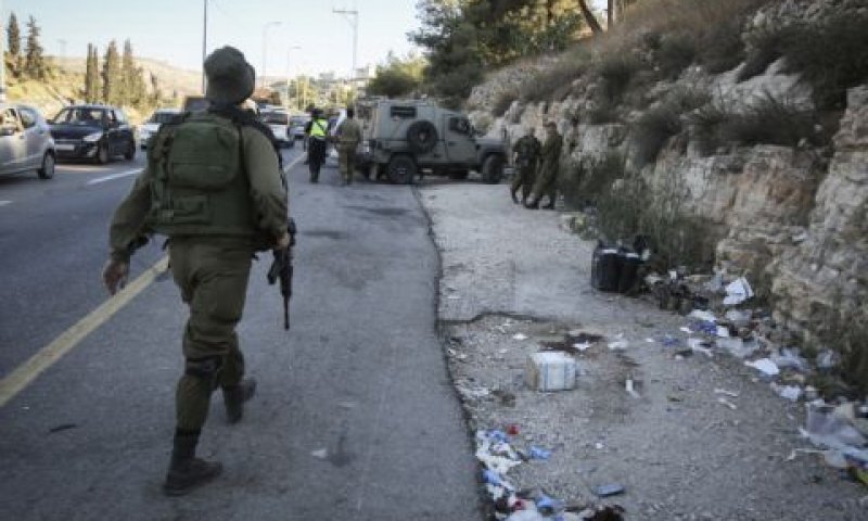 פיגוע הדריסה ליד שילה [צילום: פלאש 90]