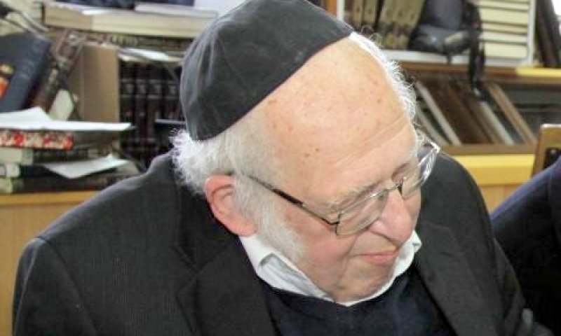 הרב ליכטנשטיין. בכיר הרבנים [צילום: גרשון אלינסון]
