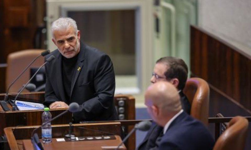 לפיד. "אין לכם רוב" [צילום: נועם מושקוביץ/דוברות הכנסת]