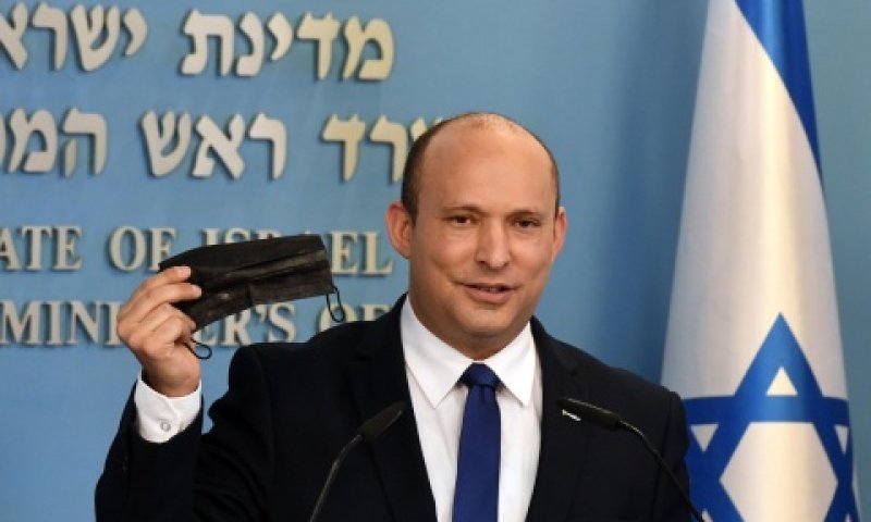 ראש הממשלה בנט במסיבת העיתונאים [צילום: חיים צח, לע"מ]