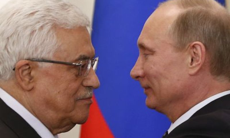 פוטין ועבאס בפגישתם הקודמת [צילום: גריגורי דוקור/פול AP]