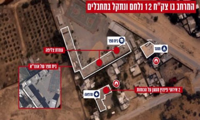 תצלום אווירי של המרחב בו נלחמו צק״ח [צילום: דובר צה"ל]