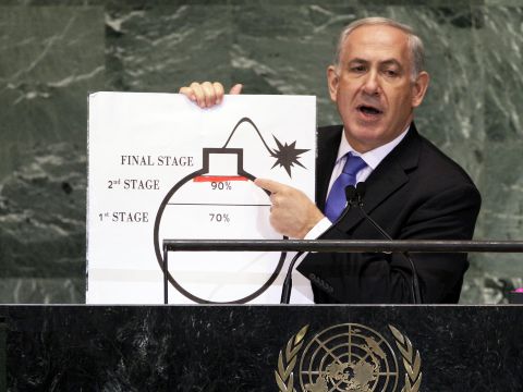 נתניהו ונאום הפצצה באו"ם. סד הזמנים השתנה [צילום: AP]