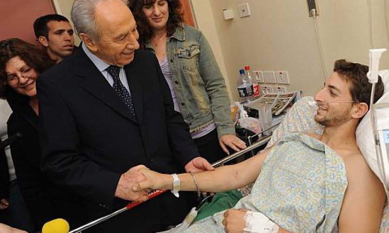 הנשיא עם עידו אנדר [צילום: ישראל הדרי]