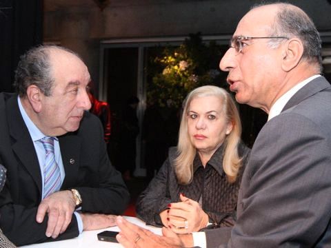 סמי קצב מבעלי מספנות ישראל ושלמה שמלצר - יו"ר קבוצת שלמה ומבעלי מספנות ישראל [צילום: ארז עוזיר]