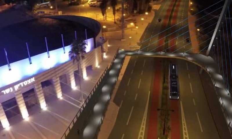 הדמיית הקו בדרך בר-יהודה