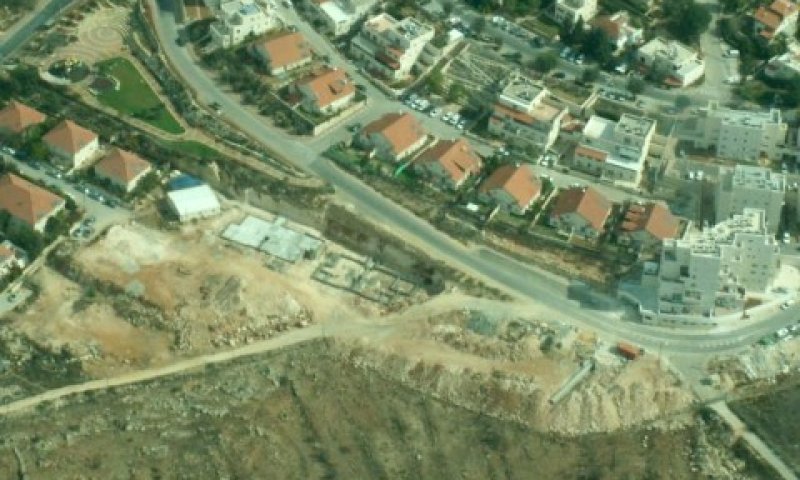 חלקת הקרקע שבמחלוקת [צילום: שלום עכשיו]
