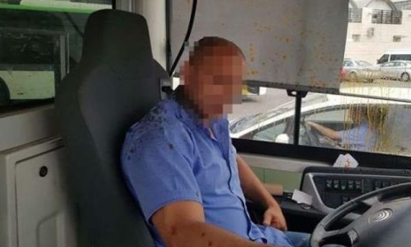 הנהג שהותקף [צילום: ארגון נהגי האוטובוסים]