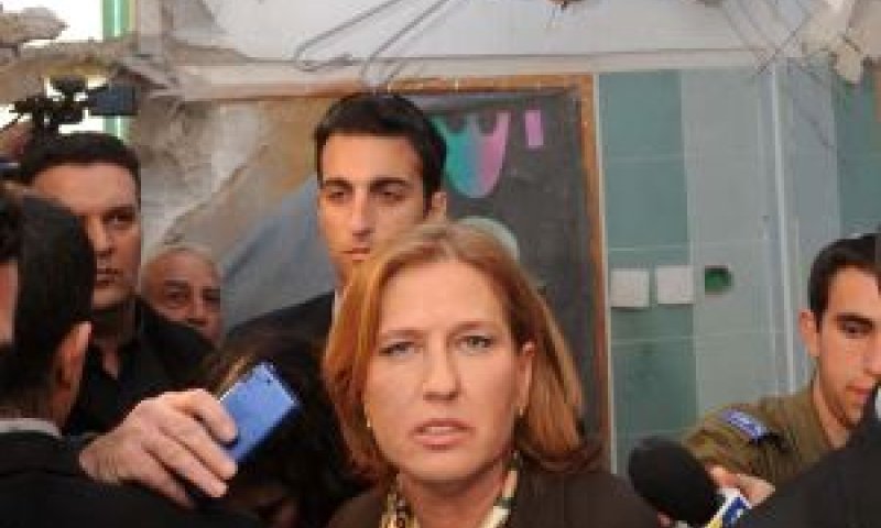 לבני. כמה שעות לפני המפגש [פלאש 90]