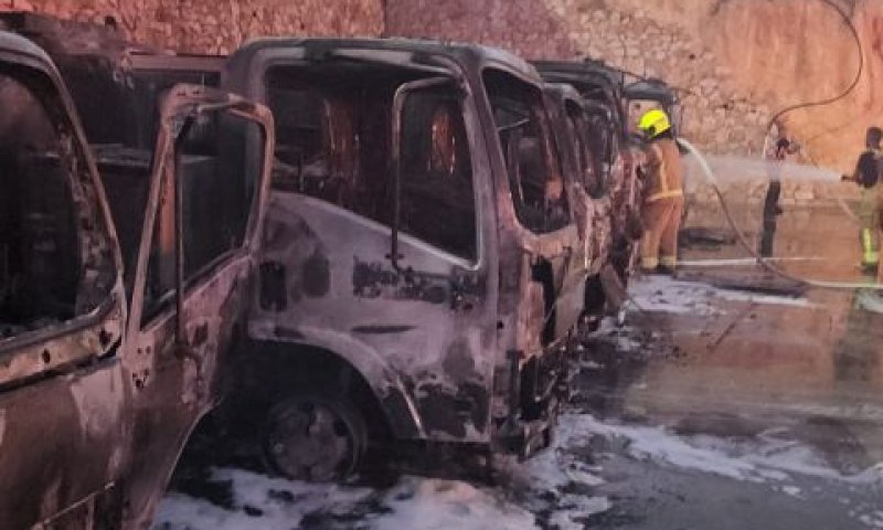 גובי דמי החסות גורמים לנזק למי שלא משלם [צילום: דוברות כבאות והצלה]