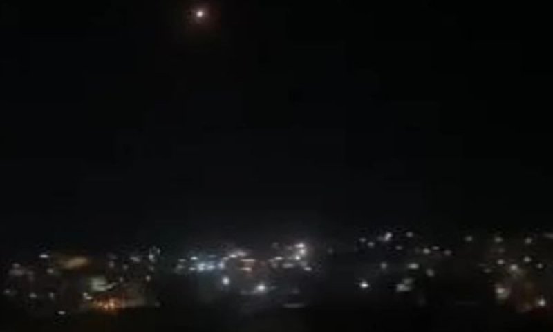 יירוט הטיל מתימן הלילה [צילום: שימוש לפי סעיף 27א לחוק זכויות יוצרים]