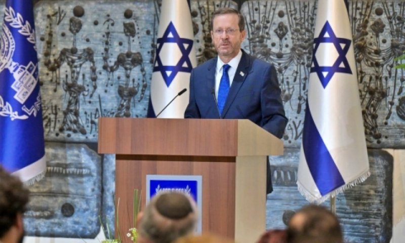 נשיא המדינה. דברים נוקבים היוצאים מהלב [צילום: קובי גדעון, לע"מ]