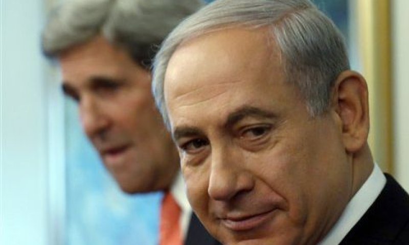 נתניהו, קרי. הבנות [צילום: AP]