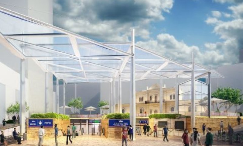תחנת הרכבת החדשה ירושלים-מרכז [הדמיה: פלג אדריכלים]