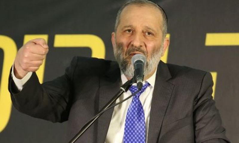 דרעי. אף מילה על גנץ [צילום: יעקב כהן]