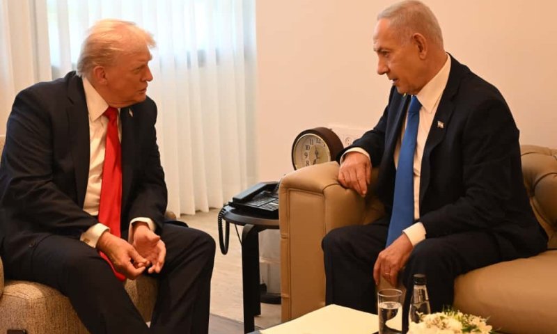 טראמפ, נתניהו. הזמנה לפיסגה בשארם א-שייח' [צילום: אבי אוחיון/ לע״מ]