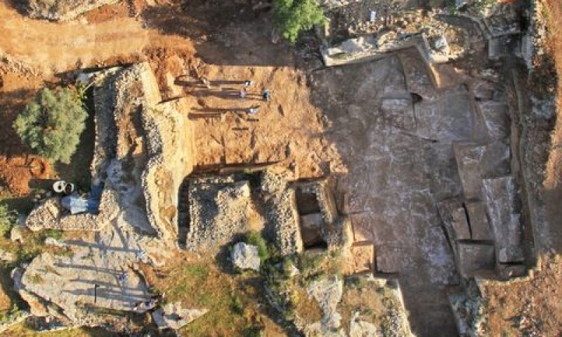 תמונה אווירית של המחצבות [צילום: חברת Skyview, באדיבות רשות העתיקות]