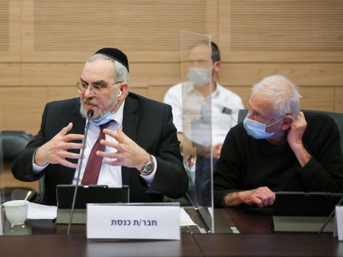 בני בגין ויעקב אשר [צילום: דוברות הכנסת]