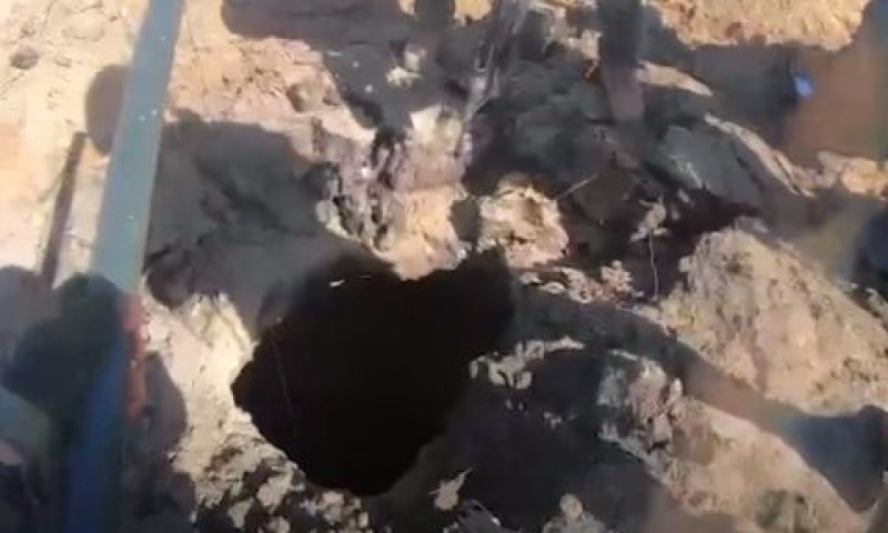 חשיפת פיר המנהרה, על ידי לוחמי גדוד 9207 [צילום: דובר צה"ל]