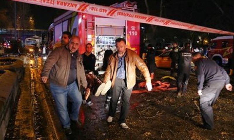 זירת הפיגוע באנקרה [צילום: AP]