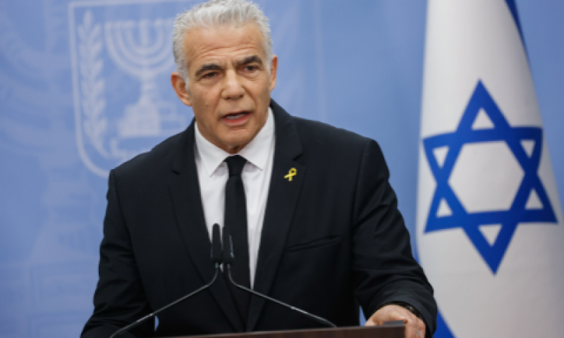 לפיד. קרב האשמות [צילום: חיים גולדברג/פלאש 90]
