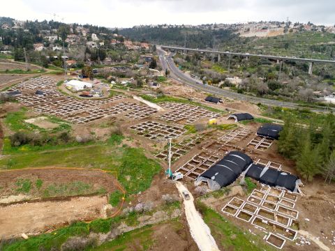 האתר הפרהסטורי במוצא [צילום: איל מרקו רשות העתיקות]