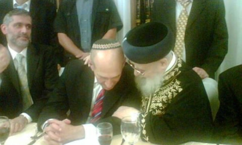 אהוד אולמרט+עובדיה יוסף+אליהו ישי