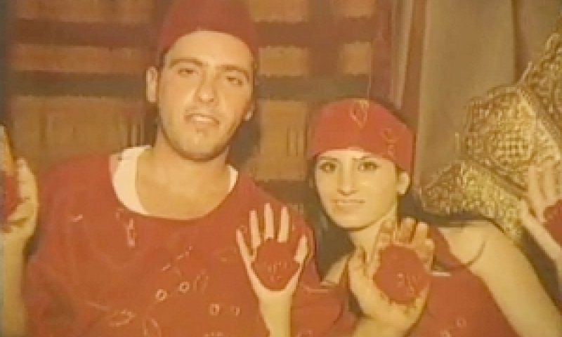 ניסים ואודליה לוגסי בטקס החינה