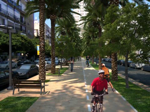 הדמיית רחוב מלכי ישראל [צילום: עיריית תל אביב]
